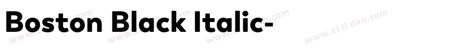 Boston Black Italic字体转换